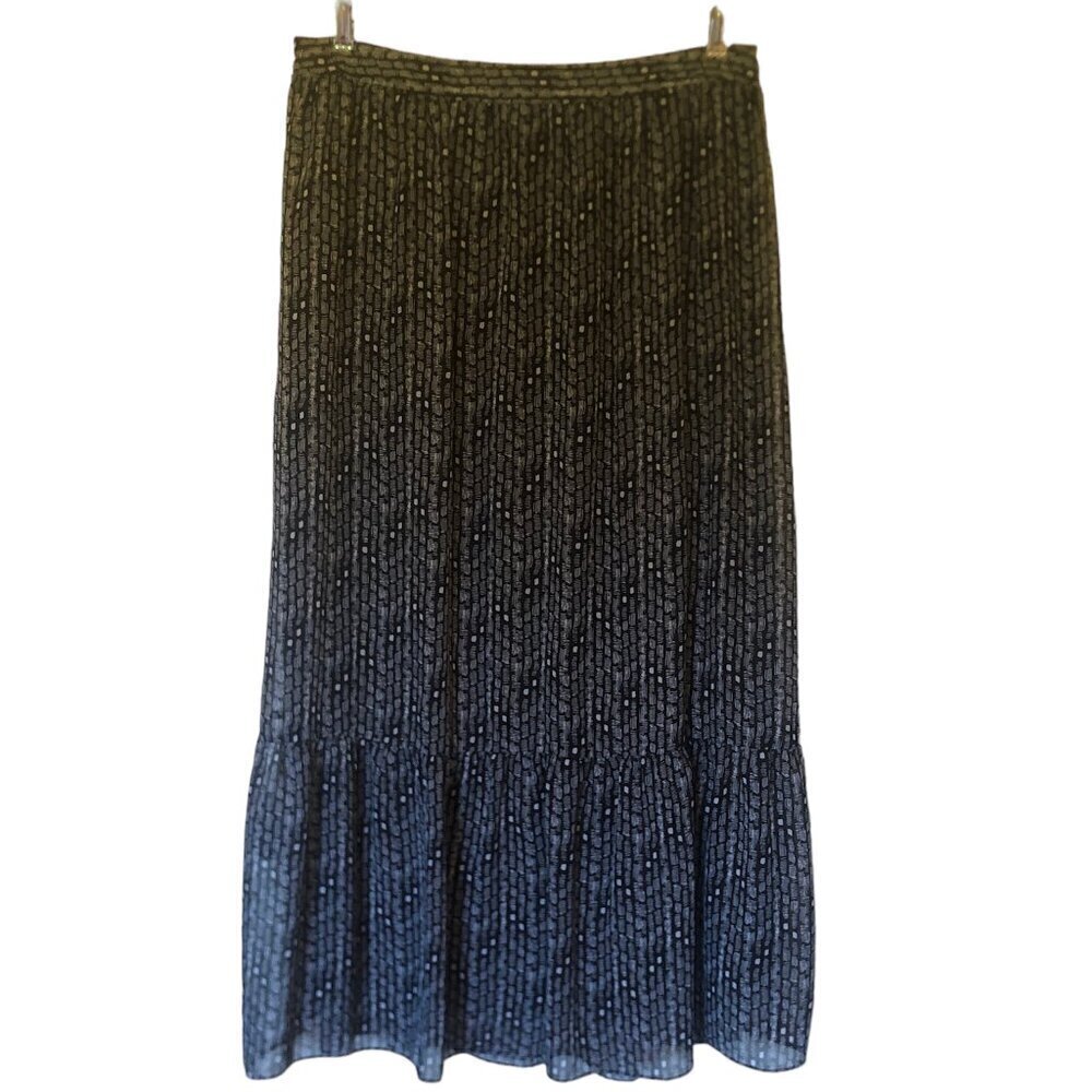 Candie's black/white lined maxi skirt sz XL